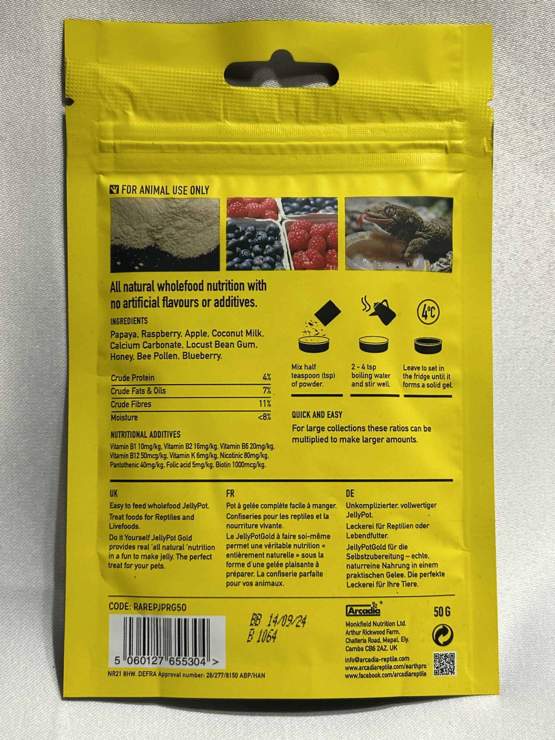 Arcadia EarthPro ReptiGold 50 g - Obrázek 3