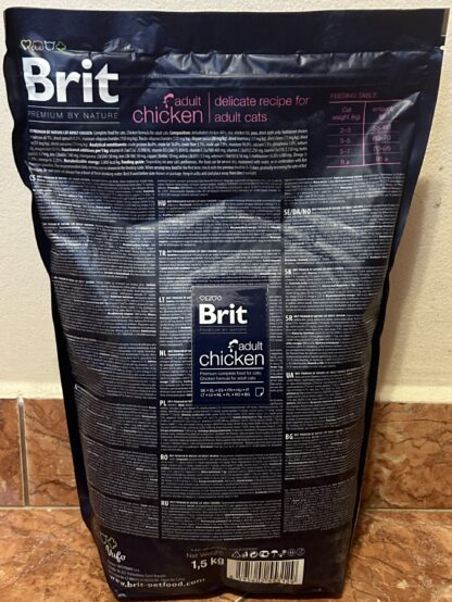 Brit Premium by Nature Cat Adult Chicken 1,5kg - Image 2